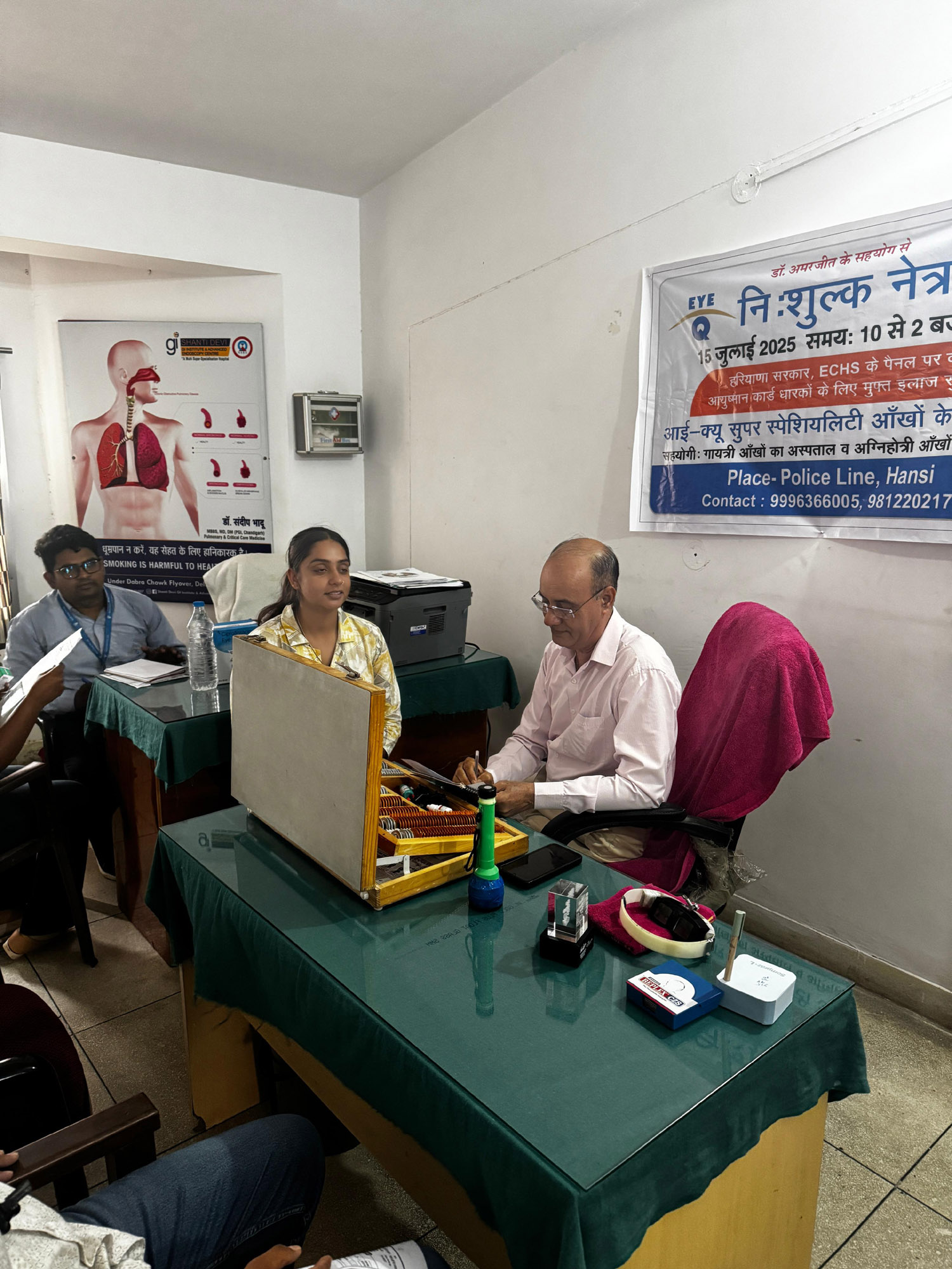 *Health check-up camp organized in Police Line Hansi*.